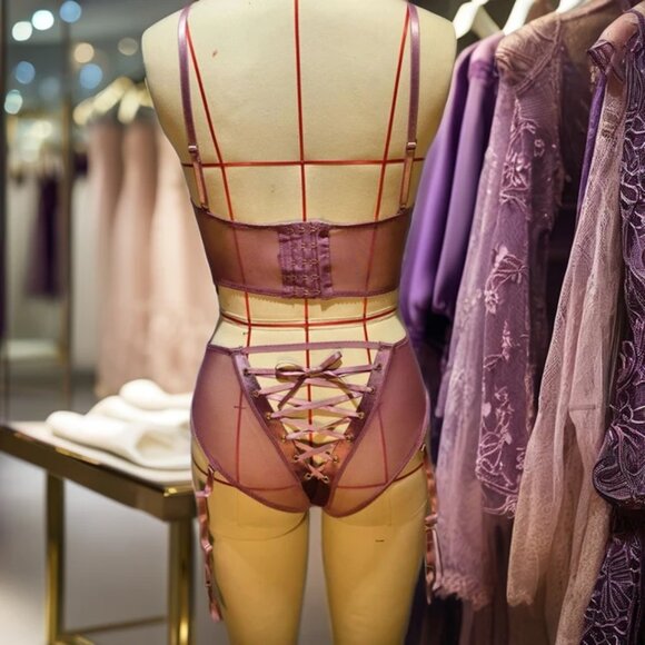 2PC PLUS SIZE LINGER SET - Picture 3 of 3